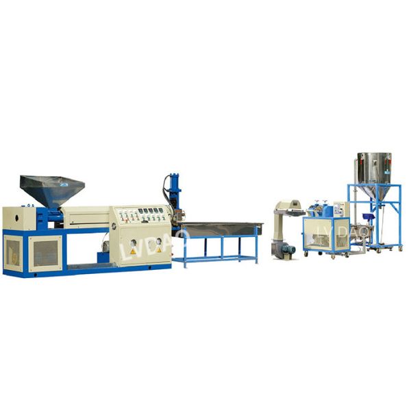 Single Screw PP Plastic Recycling Machine Semi Automatic 8 - 15 Tons Weight