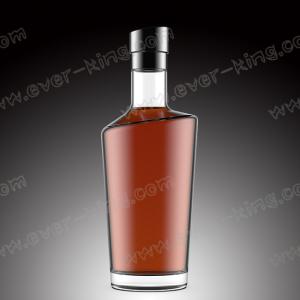 China OEM 1500G Luxury Decaling Whiskey Glass Bottle wholesale