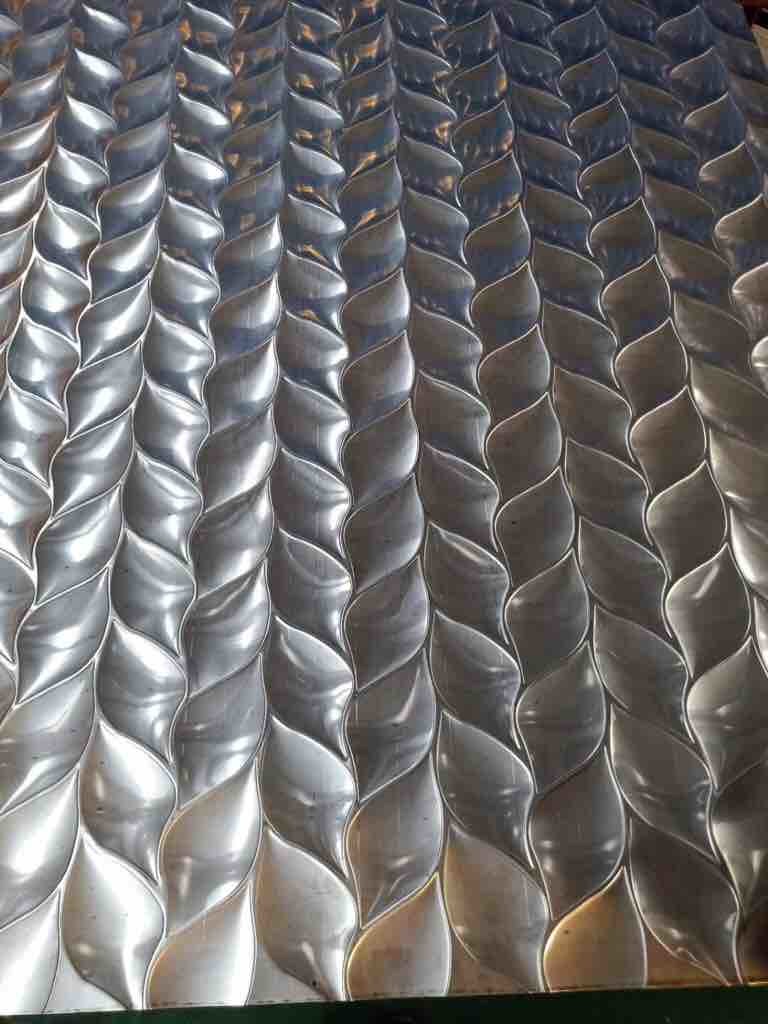 304 316l Grade Hammered Pattern Metal Sheet 1219*2438mm Stainless Steel Sheet