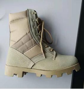 China Panama Sole Combat Tactical Boots Shockproof boot police boot black boot wholesale