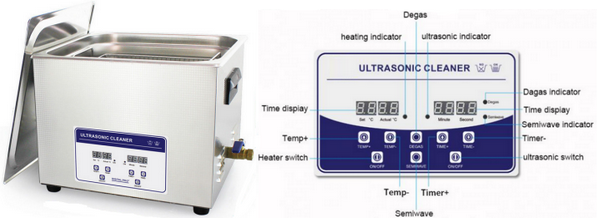 Durable Industrial Ultrasonic Cleaner 4.5L 180W For Vinyl Record Musical Instruments