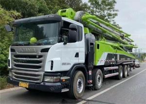 China 2013 Zoomlion Mode Used Concrete Pump Boom Trucks 63m With Scania Chassis in Egypt heavy machinery after refurbishing wholesale