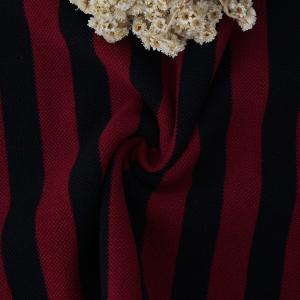 China 230cm Striped Knit Fabric French Terry 100% Cotton Autumn Winter Soft Wear wholesale