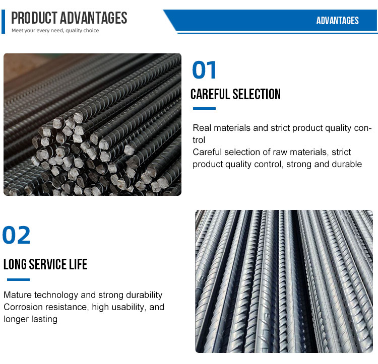 Customized Diameter 12mm 16mm 18mm HRB335 HRB350 HRB400 HRB450 HRB500 Reinforcing Carbon Steel Rebar for Construction