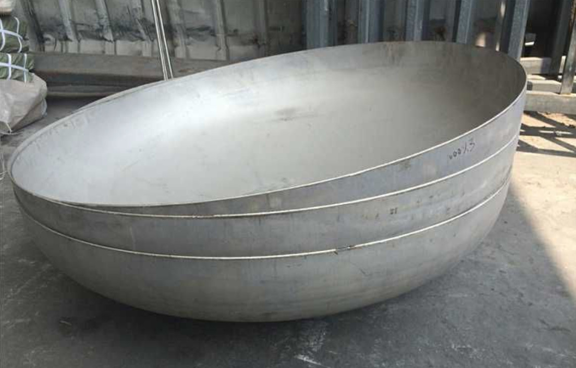 Pressure Vessel Tank Dished Ends Torispherical Stainless Steel Cold Pressing