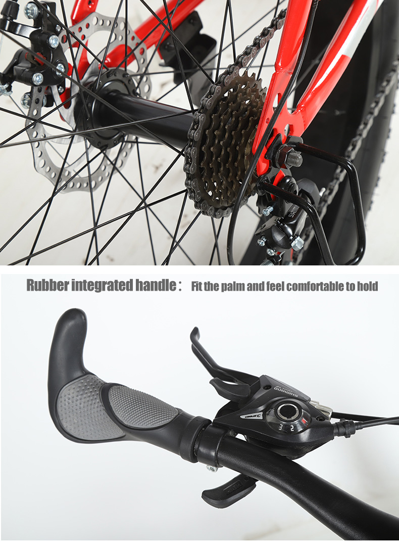 Comfortable Swallow Handlebar Fat Tire Bike OEM Customizable Snow Mountain Beach Cruisers Cycle Bicycle 26inches