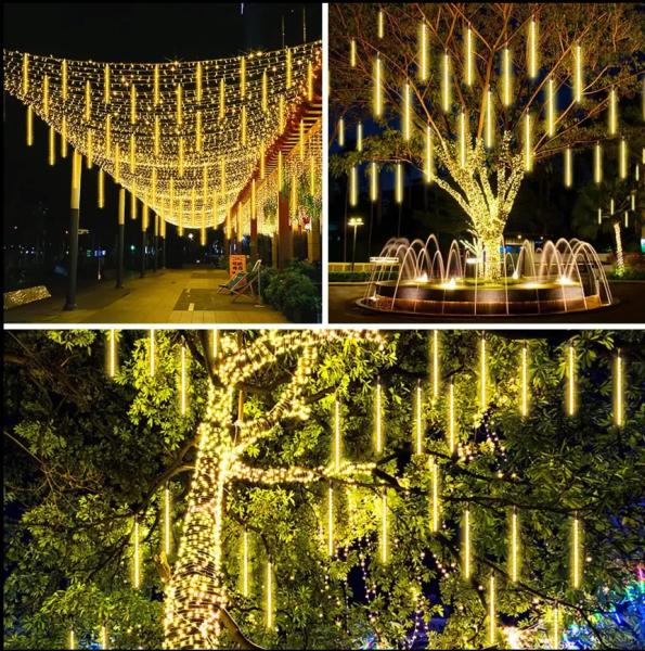 Waterproof Holiday Decoration Light 30cm / 50cm / 80cm Meteor Shower Christmas