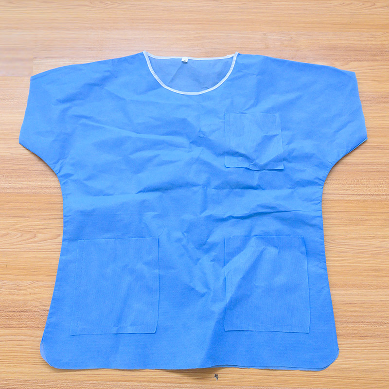 Medical Blue SMS Disposable Hospital Surgical Scrubs For Patients