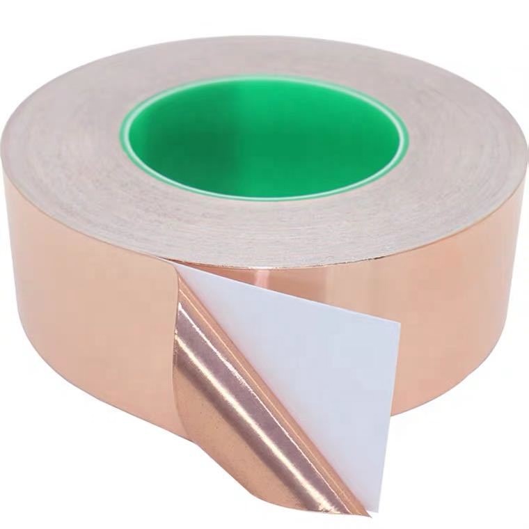 Single/Double Conductive Copper Foil Tape with C1100 Grade Shielding Performance and Adhesive