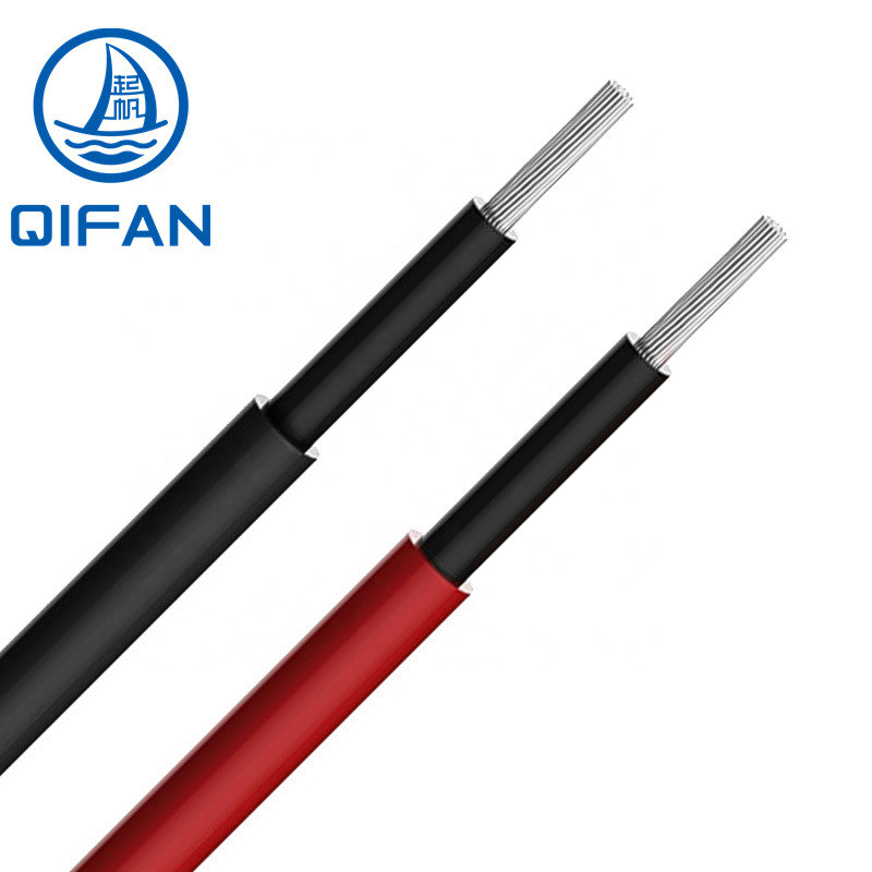 Electric Solar PV Cable TUV/RoHS H1z2z2K UV Resistant 6mm PV/PV1f Wire 10AWG/12AWG
