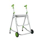 2 Wheels Aluminum Medical Folding Rollator Walker with Seat