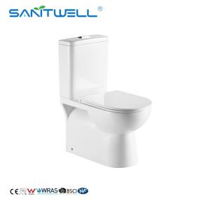 China Chazhou Close Coupled 640mm P Trap Bathroom Rimless Toilet wholesale