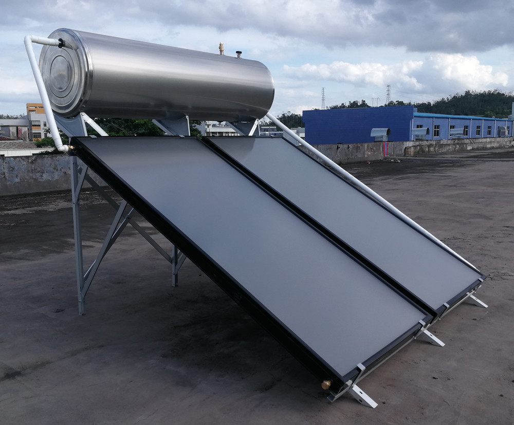 High Pressured Flat Plate Solar Water Heater , Energy Saving Hot Water Heater