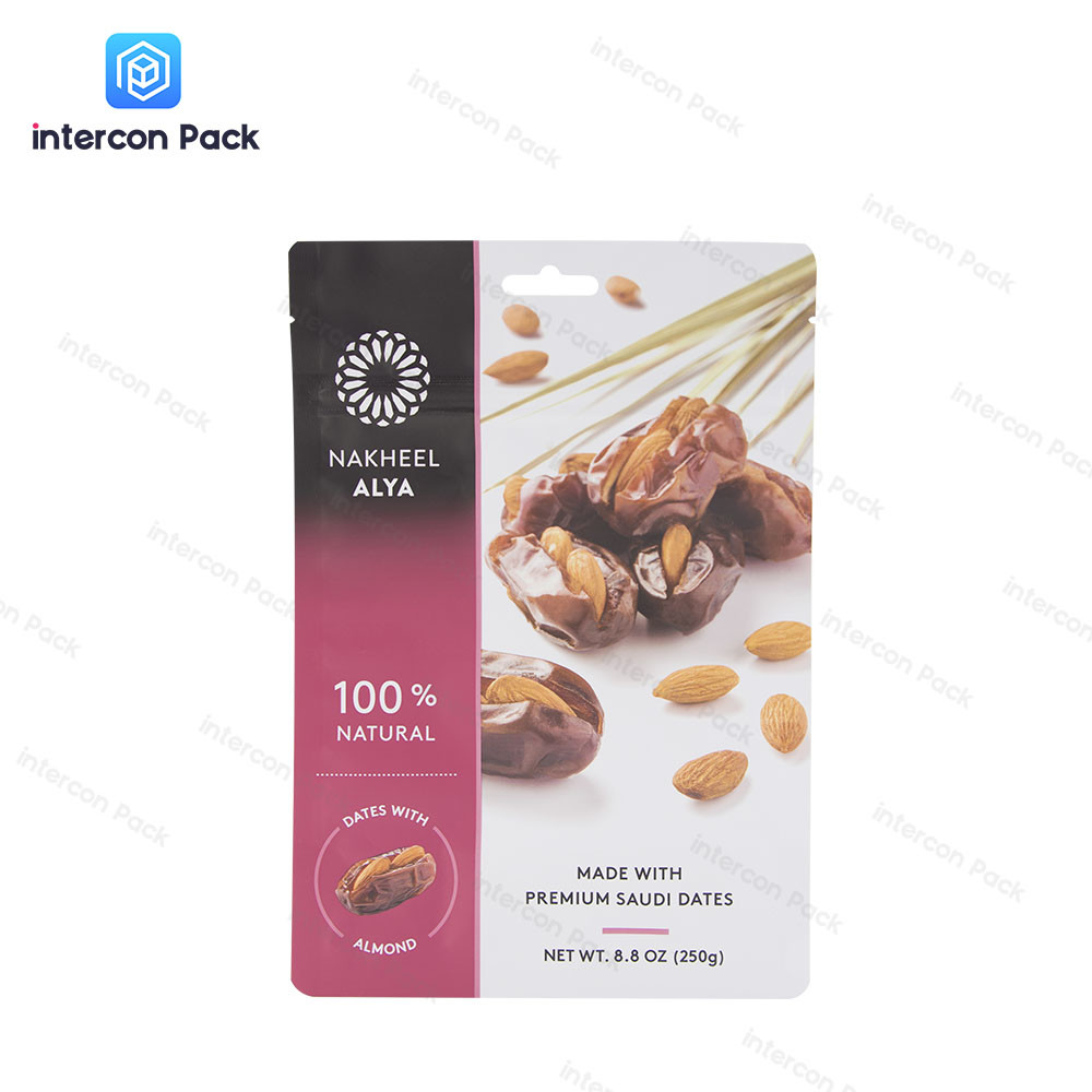 Light Weight Reusable Polyester Gusset Packaging Bag For Snack Nut
