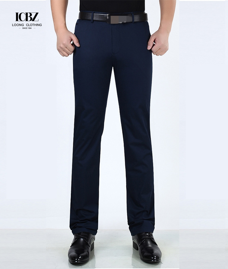 2022 Men's Black Logo Print Cargo Trousers Straight Fit Chino Office Pants for Business