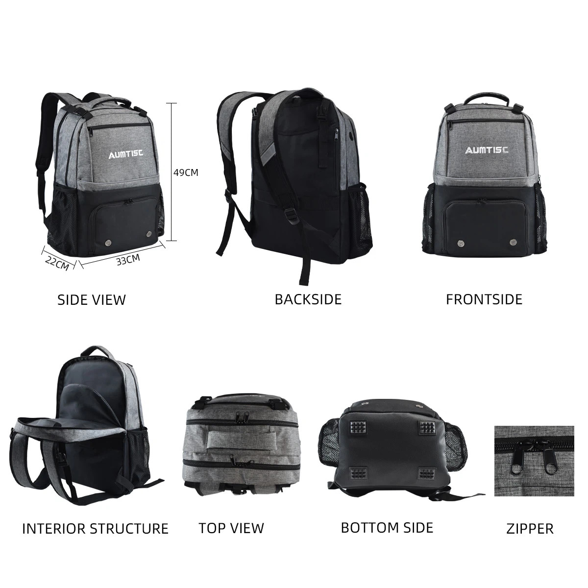 Customized Lightweight Tennis Backpack Fashionable With Adjustable Shoulder Straps