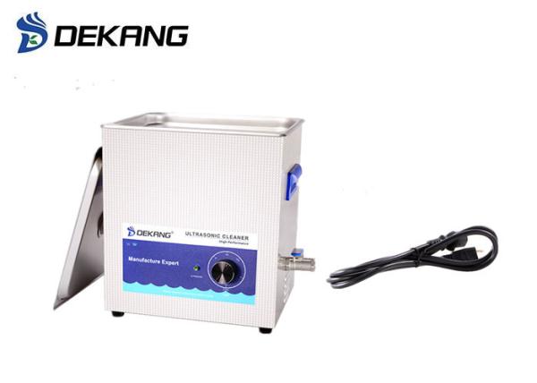 300W 14L Mechanical Ultrasonic Cleaner , Sliver Stainless Steel Ultrasonic
