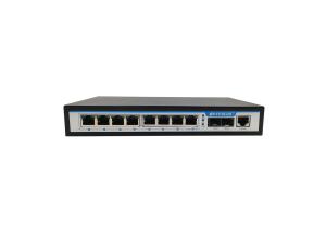 China Lightweight Fiber Optic Managed Switch 2 Optical Ports 8 RJ45 Ports wholesale