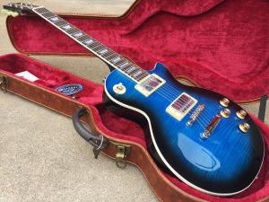 China Unicorn &quot;Vintage Standard&quot; Honolulu LP Blue Electric Guitar wholesale