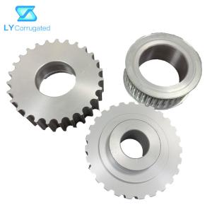 China Galvanized Carton Machine Spare Parts Straight Bore Synchronous Pulley Conveyor Belt Wheel wholesale
