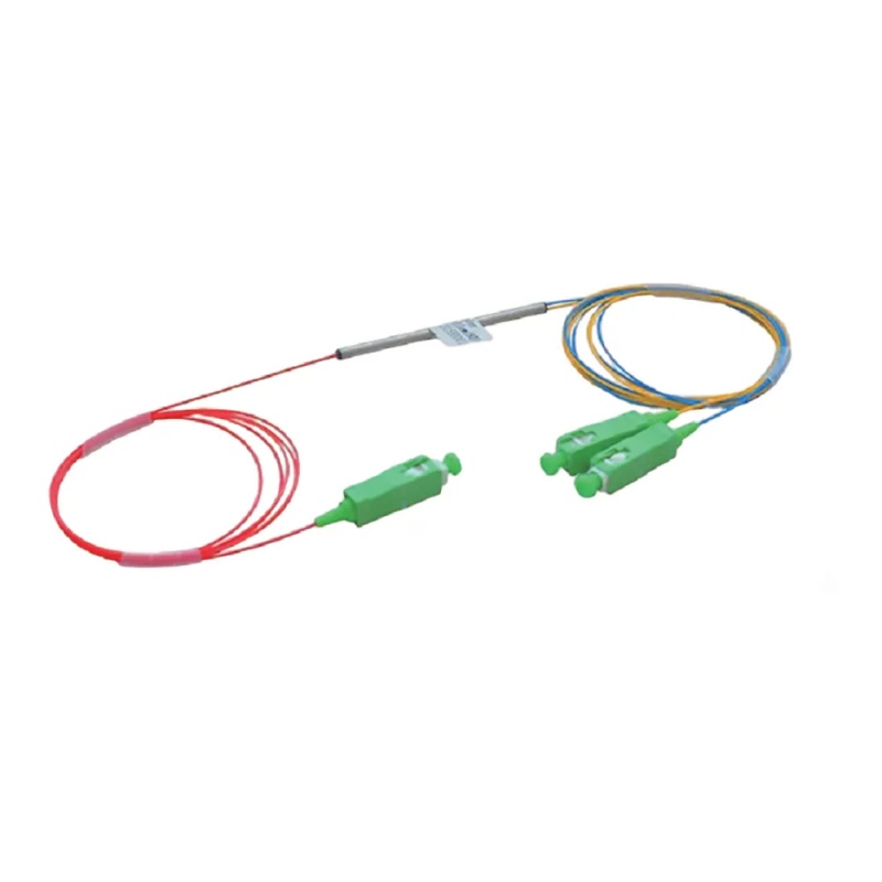 FTTH FTTX Network 1*2 FBT Splitter with SC/APC Connector and Single-Mode Fiber Cable