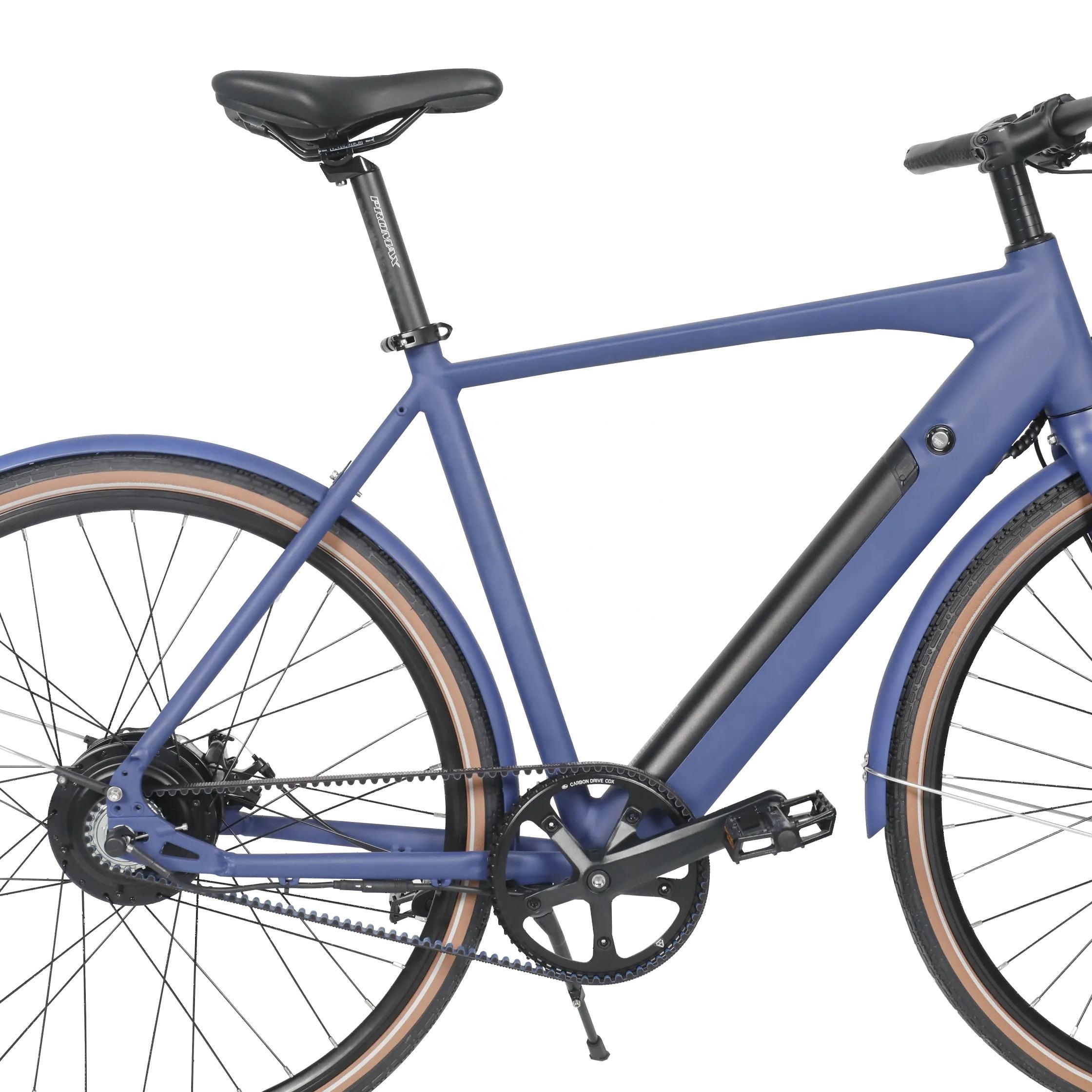 36V 250W Electric Road Bike Single Speed Belt Drive 700C City E Bike