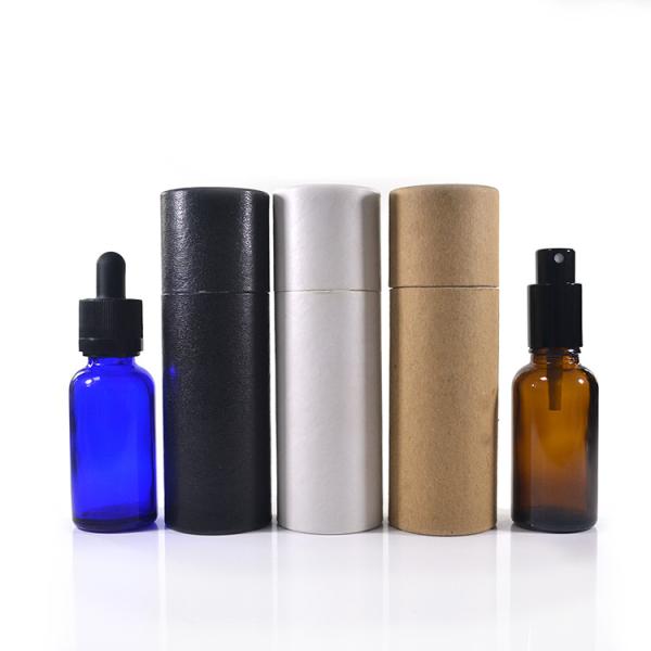 Cosmetic Packaging 10ml 15ml 20ml 30ml 50ml 100ml Recycled Kraft Cardboard White