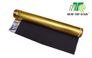 China EVA Acoustic Laminate Flooring Underlayment Golden Foil 3mm 110kg/M3 ISO wholesale