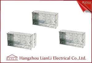 China Custom Outdoor Waterproof Metal Electrical Gang Box Pre Galvanized wholesale
