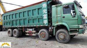 China Original Green Second Hand Dumper Truck 12 Wheels 380Hp Power Steering wholesale