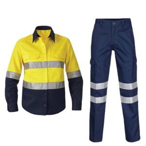 China Reflective Strips Workwear Uniform For Construction Sites, Railway Docks Labor Protection wholesale