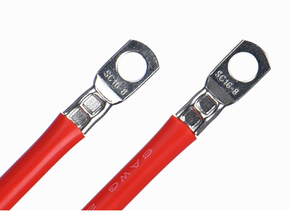 10AWG Battery Terminal Cables 20cm 30cm 40cm Super Soft Silicone With Lug