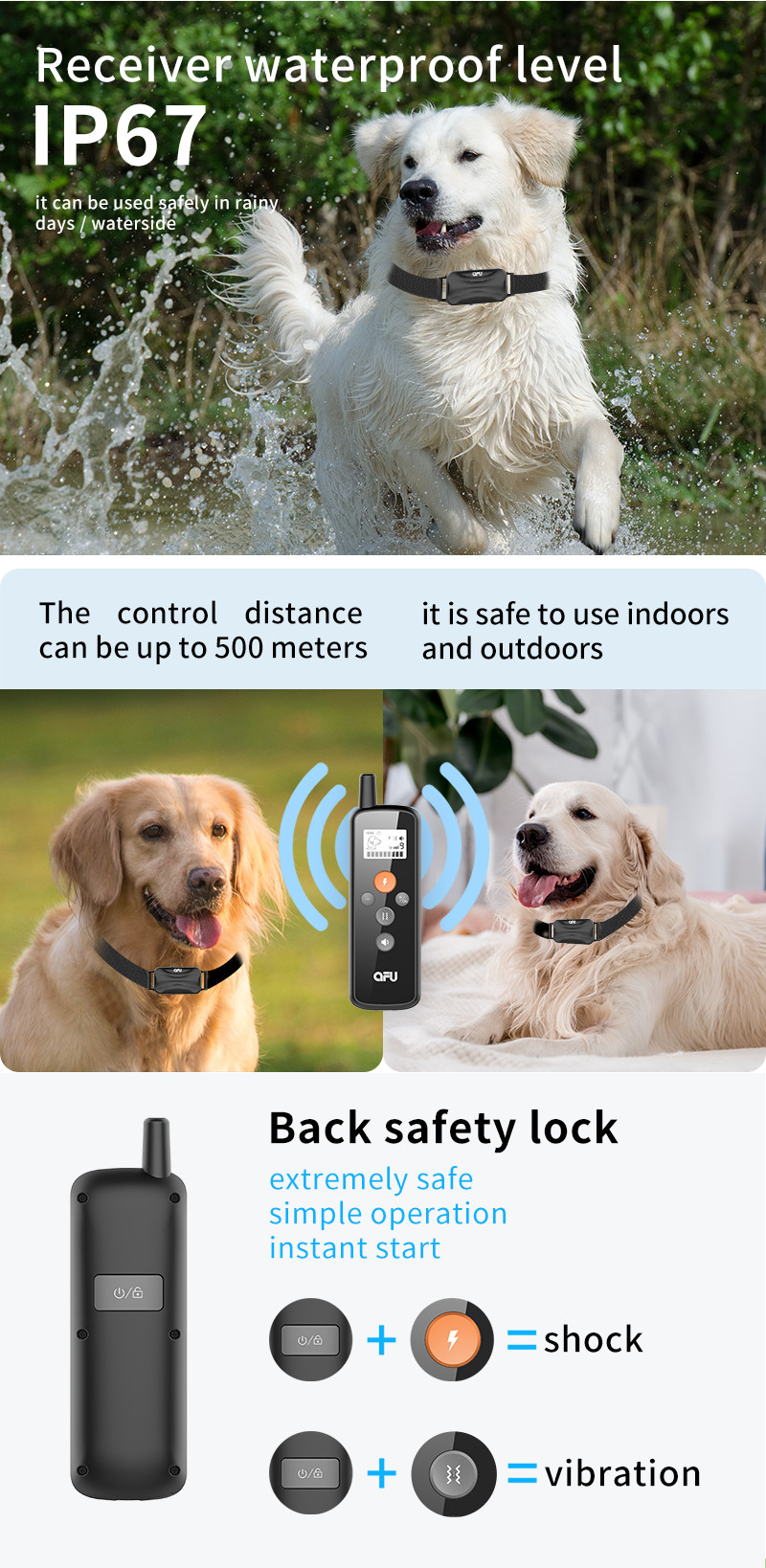 Smart Remote Dog Training Collar With Beep Shock For Effective Training