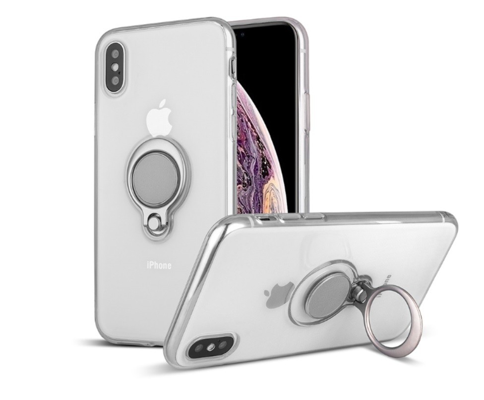 Color Clear Ring Magnetic Car Mount Holder Soft TPU Case Back Cover For IphoneXS MAX IphoneXR Iphhone8 Plus Iphone7