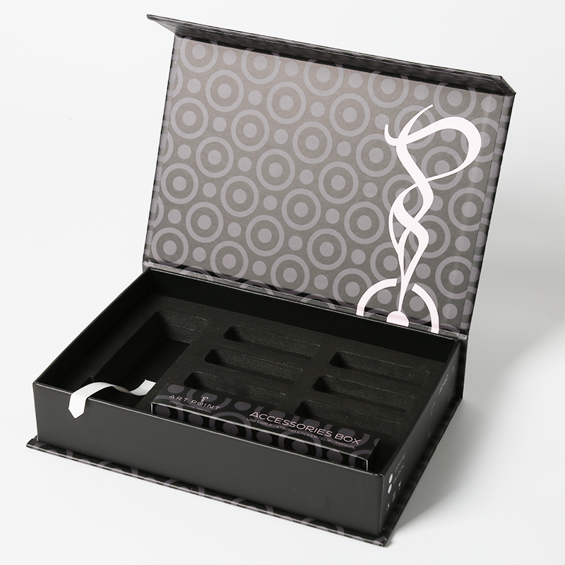 Foldable Magnetic Gift Box For Perfume Custom Logo Packaging Boxes Sponge Insert