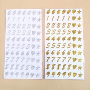China Non Toxic Christmas Gift Stickers Foil Stamped Vinyl Letter Stickers wholesale