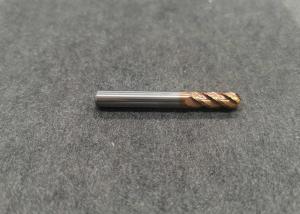 China Longlife Four Flute Flat Head Ball Nose Milling Cutter Golden Color HRC55 wholesale