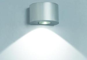China 1 * 3W Round Led Wall Lights LED Residential Lighting 50000hours 2700 - 3000K wholesale
