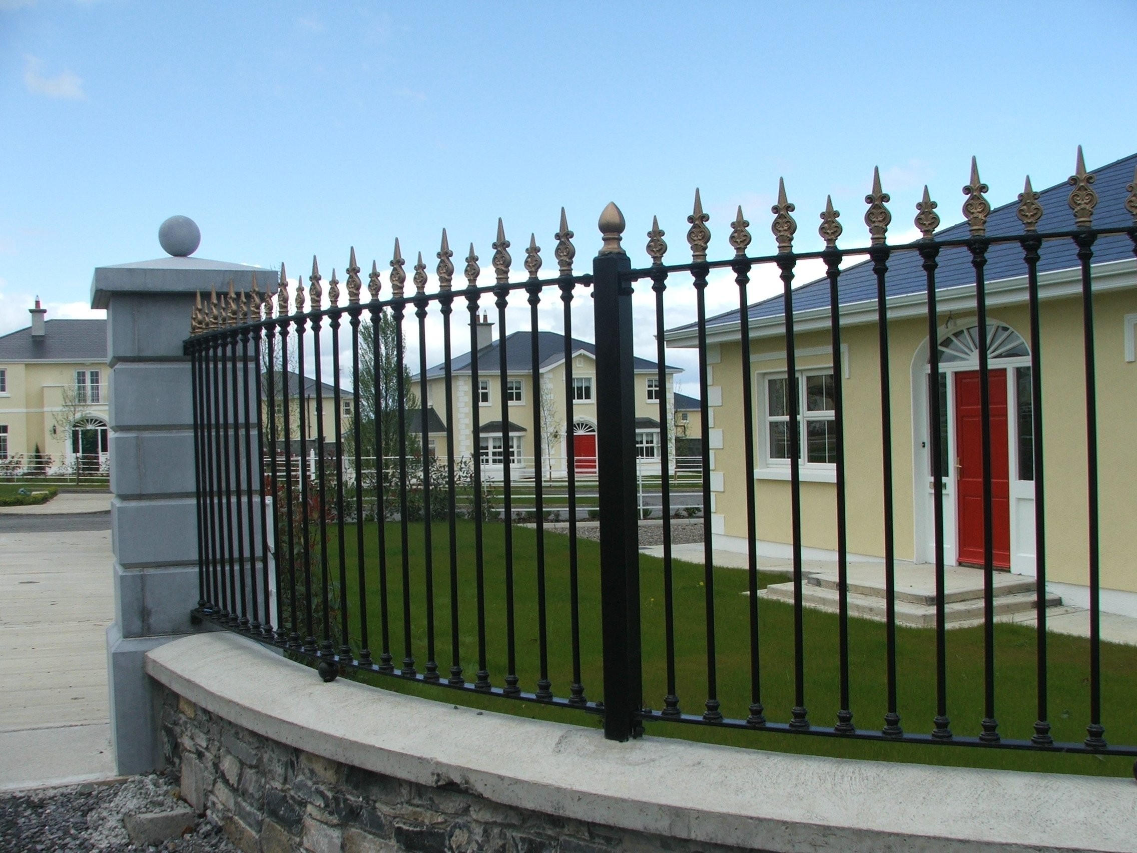 2400X2100 Tubular Steel Security Fencing