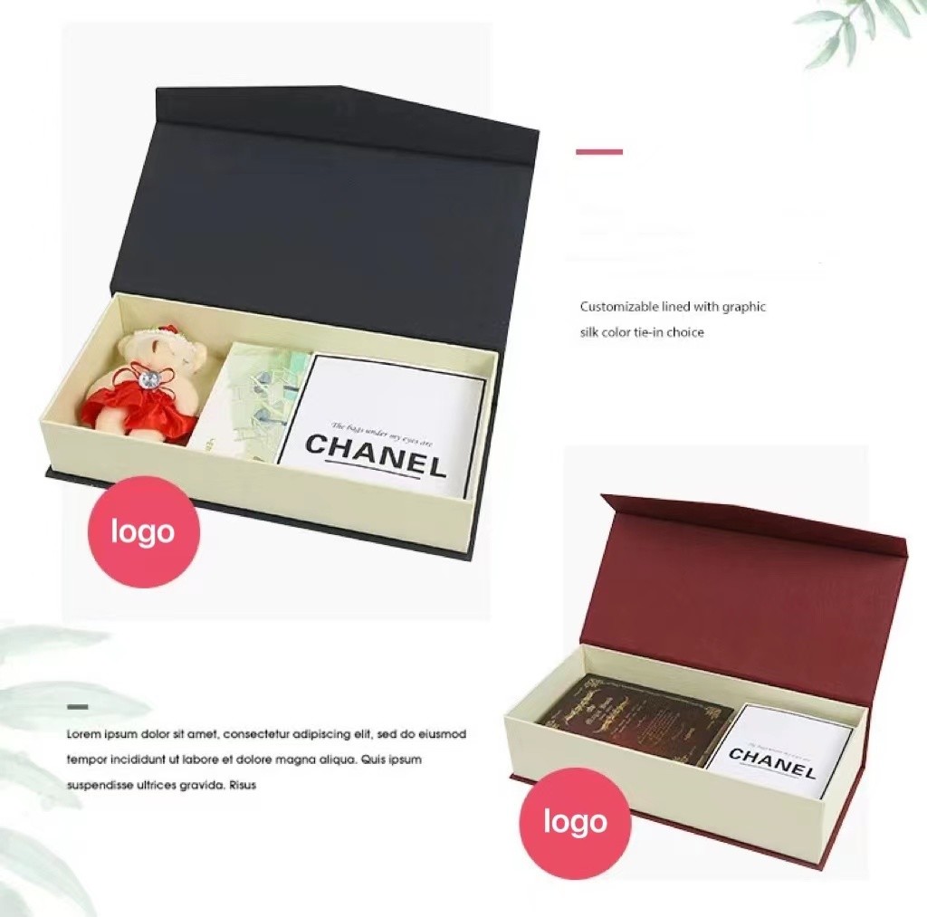 Biodegradable Bridesmaid Wedding Paper Box Elegant Premium Flat Folding Gift Box