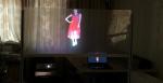 Reflective Transparent Projection Screen Film , Advertisement Holographic
