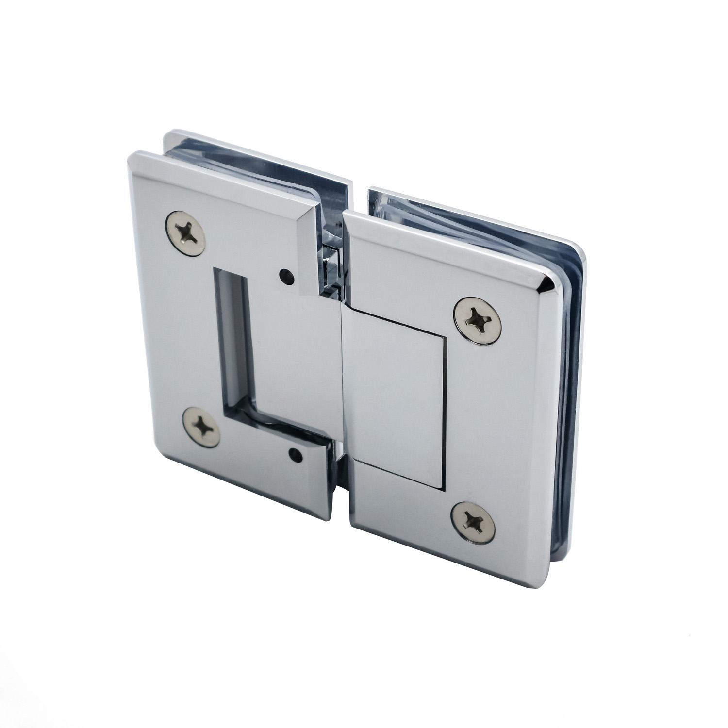 Upgrade Your Bathroom with 90*55mm Adjustable Function Shower Glass Hinge Wall to Wall