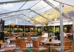 12M Length Luxury Wedding Tents Waterproof Clear PVC Roof Frame Outdoor Party