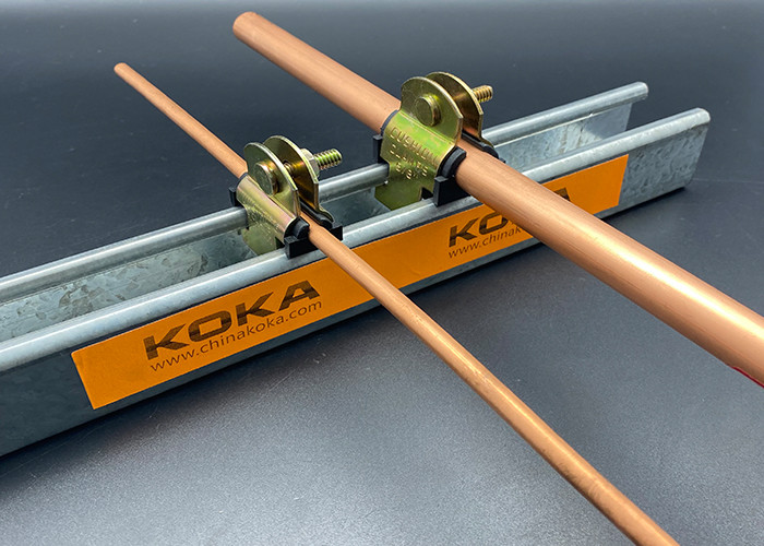 Stainless Steel Unistrut Conduit Clamps TPE Cushioned Pipe Clamp Copper Plate