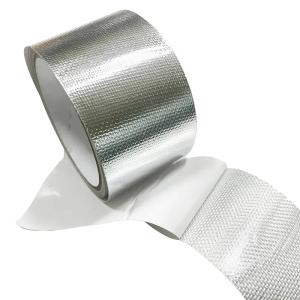 China HVAC Aluminum Foil Tape Flame Retardant Heat Resistant Fiberglass Mesh Tape wholesale