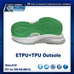 Nontoxic TPU Rubberized EVA Sole Waterproof Rubber Traction Sneaker Outsole