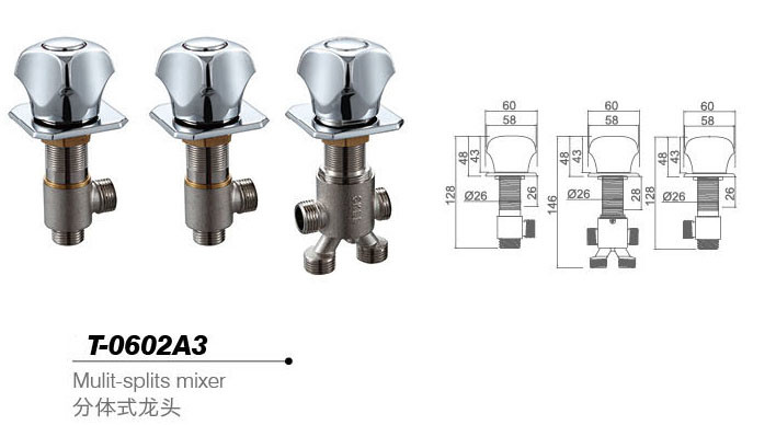 Bathtub mixer,Faucet,T-0602A3