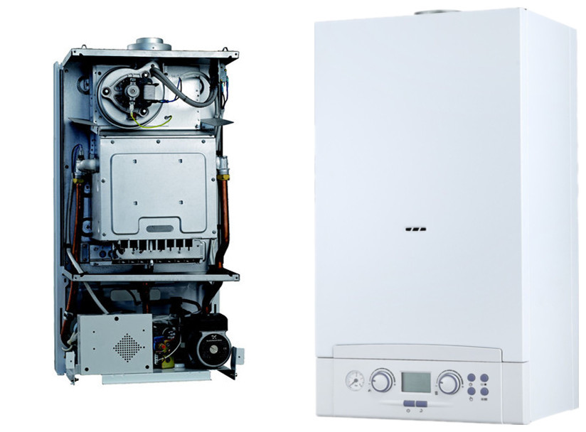 Outdoor 32000w Wall Hung Gas Boiler 24 Timer Control For Shower And Heating