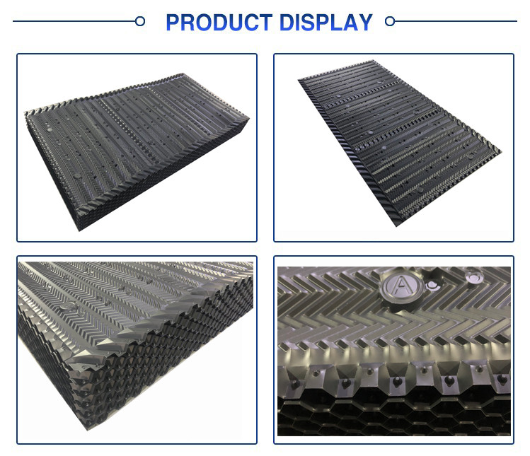 1250X2400mm Water Cooling Tower Infill Hanging Type PVC Sheet 16mm