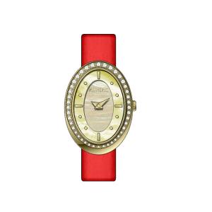 China Jewelry Oval - Shaped Ladies Fashion Watches Leather Strap Quartz wholesale